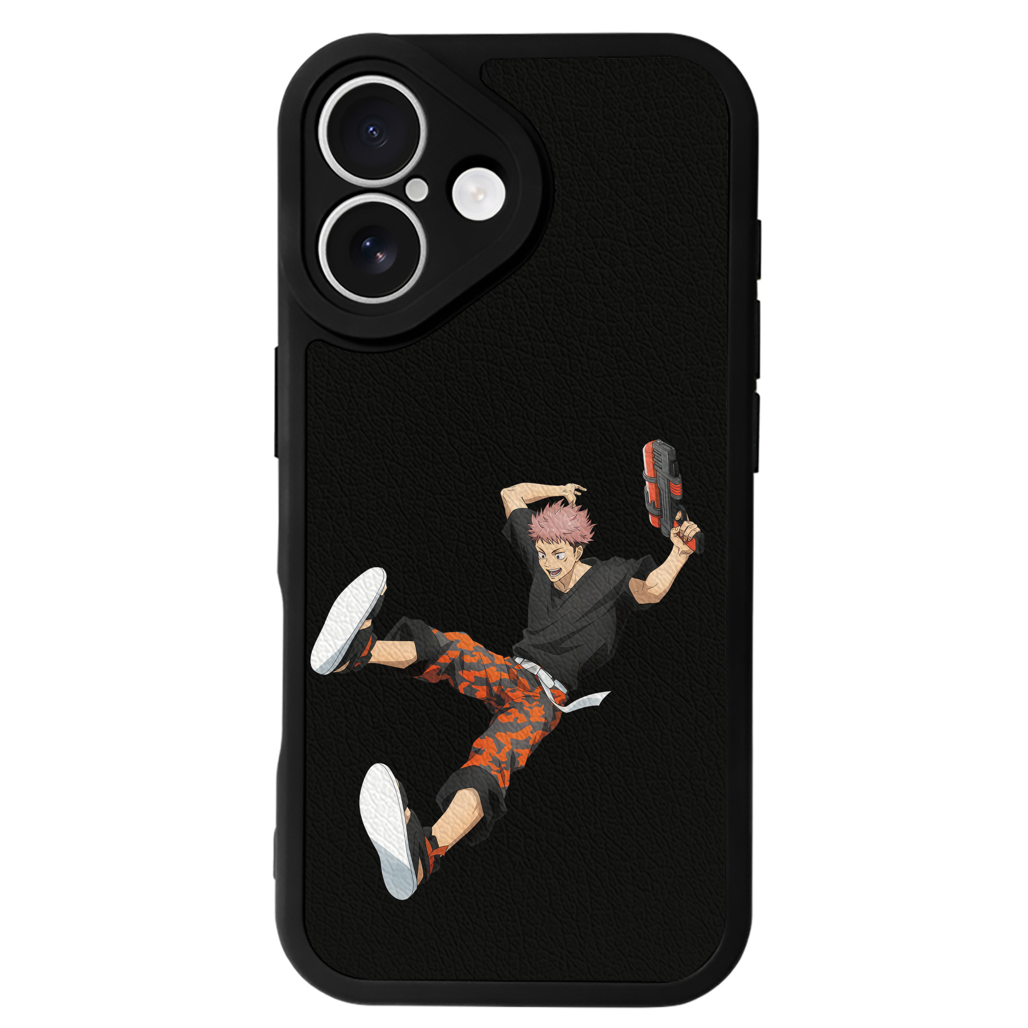 （画像用） 呪術廻戦 Jujutsu Kaisen 【iPhone 16シリーズ対応】シリコンスマホケース（レザー調） 材質：シリコン